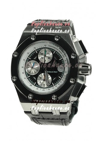 Audemars Piguet Royal Oak Offshore Rubens Barrichello Limited Edition Swiss Watch in Black Dial