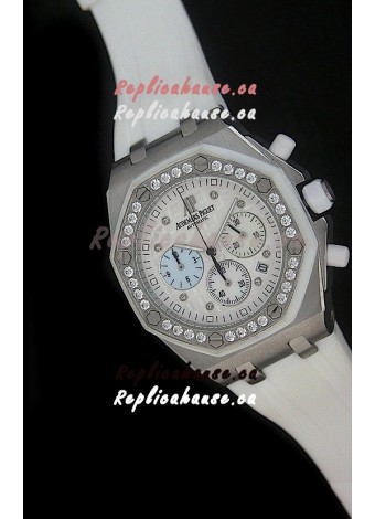 Audemars Piguet Royal Oak Offshore Lady Alinghi Swiss Watch in White Dial