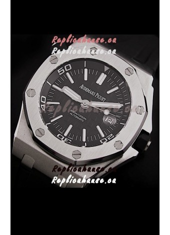 Audemars Piguet Royal Oak Scuba Swiss Watch in Black Dial