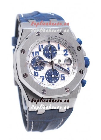 Audemars Piguet Royal Oak Offshore Navy Edition Swiss Watch in White Dial
