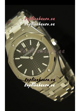 Audemars Piguet Royal Oak Ladies Black Dial 33MM - 1:1 Mirror Replica Edition