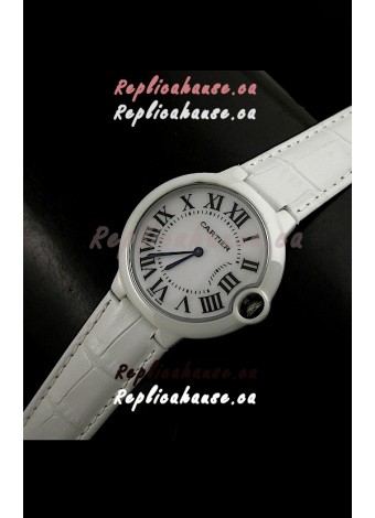 Cartier Ballon de Ladies Replica Watch in White Dial
