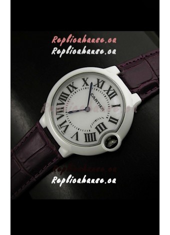 Cartier Ballon de Ladies Replica Watch in White Dial