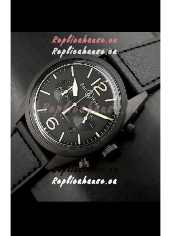 Bell and Ross BR126 Vintage Swiss Quartz Watch in PVD Casing