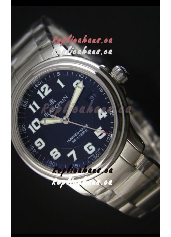 Blancpain Leman 2100 Military 100 Hours Watch in Black Dial - Original Citizen Movement