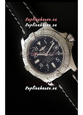 Breitling Seawolf Swiss Automatic Watch in Black Dial