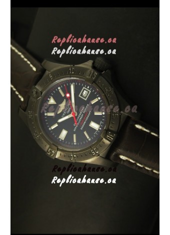 Breitling Seawolf PVD Coated Swiss Watch - Stick Markers