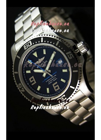 Breitling SuperOcean Abyss Swiss Replica Watch - 1:1 Mirror Replica - 44MM Blue Markers