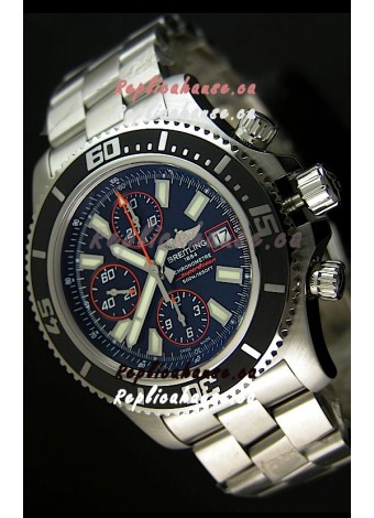Breitling SuperOcean Abyss Swiss Chronograph Replica Watch - 1:1 Mirror Replica - 44MM Orange Markers