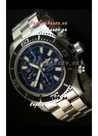Breitling SuperOcean Abyss Swiss Chronograph Replica Watch - 1:1 Mirror Replica - 44MM Blue Markers