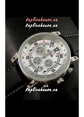 B.R.M.0011G6 Japanese Replica Quartz Watch in White Dial