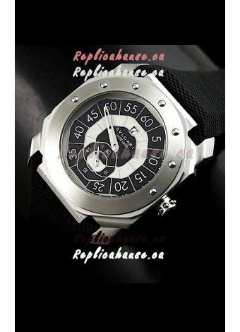 Bvlgari Gerald Genta Swiss Replica Watch in Black Dial