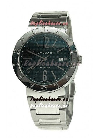 Bvlgari Automatic Swiss Replica Watch in Black Dial