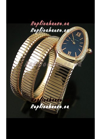 Bvlgari Serpenti Ladies Watch in Japanese Quartz Movement - Diamonds Bezel