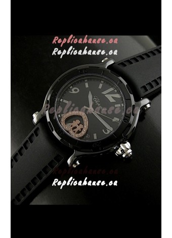 Chopard Limited Edition Swiss Replica Watch in Black Strap