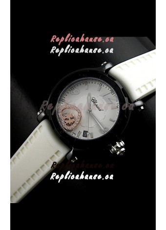 Chopard Limited Edition Swiss Replica Watch in White Strap