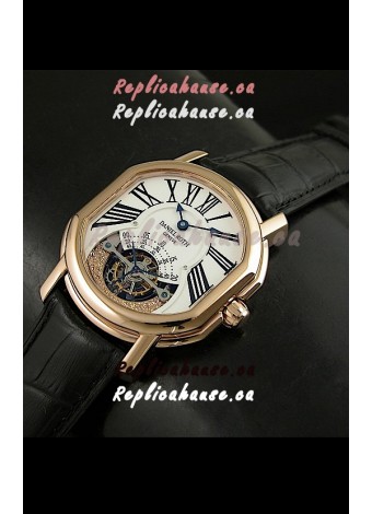 Daniel Roth Classic Tourbillon Swiss Watch in Rose Gold Case