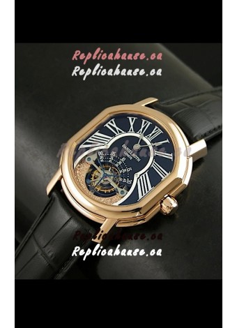Daniel Roth Classic Tourbillon Swiss Watch in Black Strap