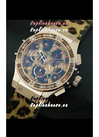 Hublot Big Bang Leopard Rose Gold Swiss Replica Watch