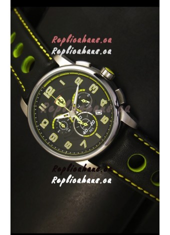 Scuderia Ferrari Heritage Chronograph Watch in Steel Case 