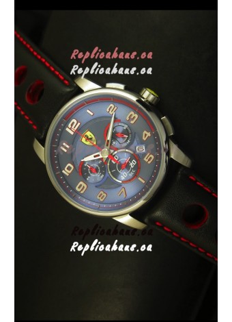 Scuderia Ferrari Heritage Chronograph Watch in Blue Dial 