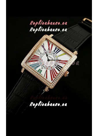 Franck Muller Master Square Swiss Replica Watch in White Dial