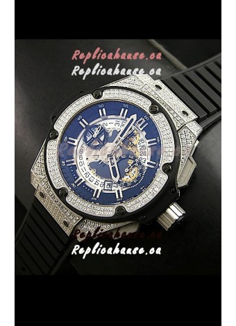 Hublot Big Bang King Power Skeleton Steel with Diamonds