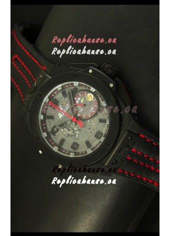 Hublot Big Bang Ferrari Swiss Quartz Movement Watch in PVD Case