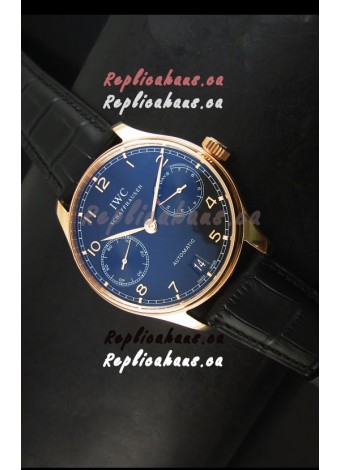 IWC Portugieser IW500702 Swiss Automatic Watch in Black Dial - Updated 1:1 Mirror Replica 