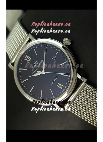 IWC Schaffhausen Swiss Replica Watch in Mesh Steel Strap