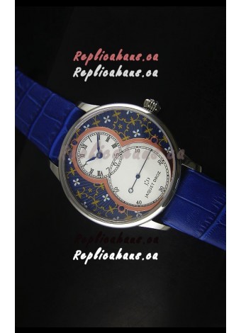 Jaquet Droz Grande Seconde Watch in Blue Grand Feu paillonné-enameled Dial