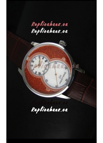 Jaquet Droz Grande Seconde Watch in Red Dial Stainless Steel Case
