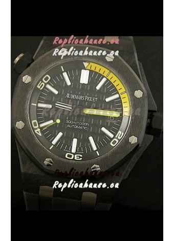 Audemars Piguet Royal Oak Offshore Scuba Swiss Replica Watch - Genuine Carbon Casing