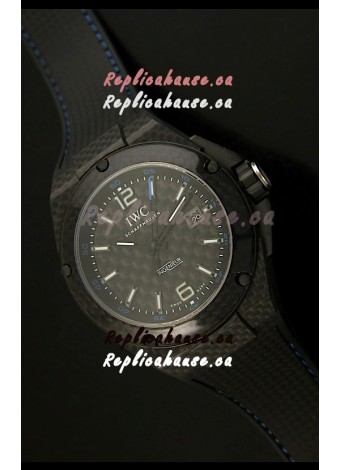 IWC Ingenieur Carbon Casing Swiss Replica Watch in Black Carbon Dial