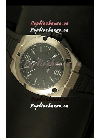 IWC Ingenieur Full Titanium Swiss Replica Watch in Black Dial