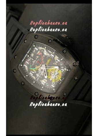 Richard Mille RM002 Power Reserve Tourbillon Swiss Replica Watch in PVD 