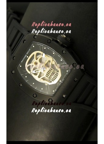 Richard Mille RM052 Skull Tourbillon Swiss Replica Watch in PVD Case