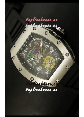 Richard Mille RM002 Power Reserve Tourbillon Swiss Replica Watch in Steel Case