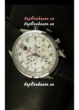 Tag Heuer Carrera Calibre 36 Flyback White Dial Replica Watch - Quartz Movement