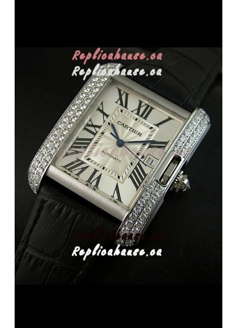 Cartier Tank Swiss Replica Watch 1:1 Mirror Replica Watch - Steel Casing