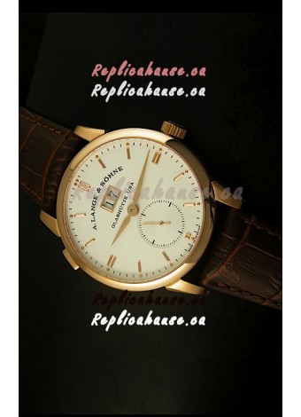 A.Lange & Sohne Reguliert Manual Handwind Watch in Pink Gold Case