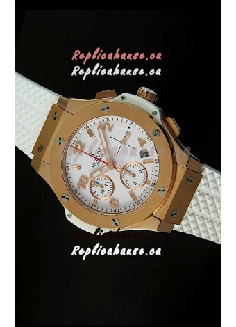 Hublot Big Bang Pink Gold Casing Swiss Watch 40MM - 1:1 Mirror Replica 