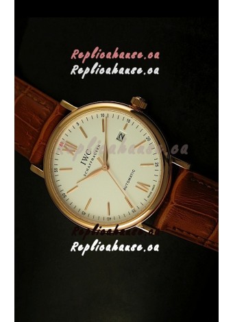 IWC Portofino Automatic Pink Gold Top Grade Japanese Replica Watch