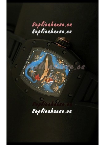 Richard Mille RM057 Tourbillon Jackie Chan Swiss Replica Watch in PVD Case