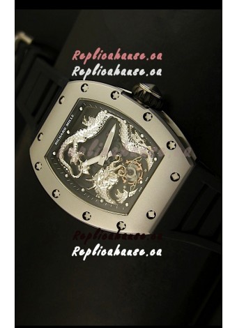 Richard Mille RM057 Tourbillon Jackie Chan Swiss Replica Watch in Titanium Case