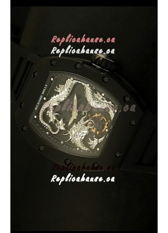 Richard Mille RM057 Tourbillon Jackie Chan Swiss Replica Watch in PVD Case
