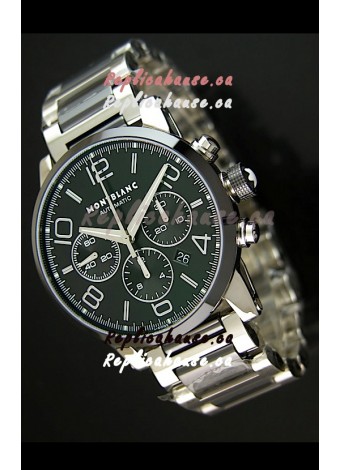 Mont Blanc Timewalker Ceramic Strap Inlays Watch in Black - 1:1 Mirror Replica