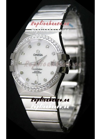Omega Constellation Mens Swiss Automatic Watch in Steel Casing -- 1:1 Mirror Replica 