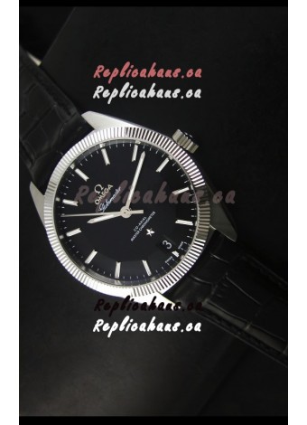 Omega Globemaster Co-Axial Swiss Black Dial Stainless Steel - 1:1 Mirror Replica Watch