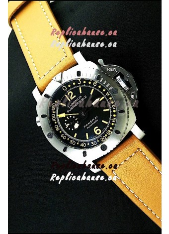 Panerai Luminor Submersible Swiss Automatic Watch in Black Dial